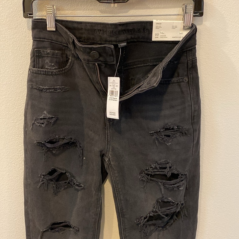 American Eagle Mom Jean 24W 00 Strigid